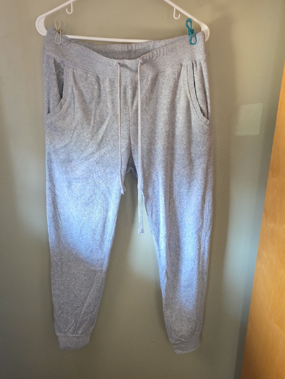 Fashion Nova Light Gray Drawstring Jogger Pants